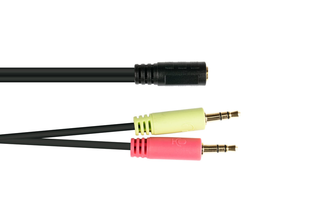 EAN 4014619553617 - Alcasa AD-HS02 cable de audio 0,2 m 2 x 3.5mm 3,5mm Negro imagen 2