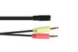 EAN 4014619553631 - Alcasa AD-HS04 cable de audio 0,2 m 2 x 3.5mm 3,5mm Negro imagen 2