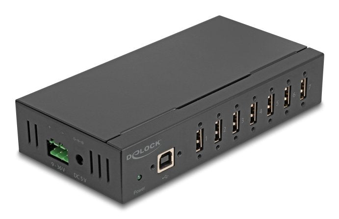 EAN 4043619606870 - DeLOCK 60687 hub de interfaz USB 2.0 Type-B 480 Mbit/s Negro imagen 1