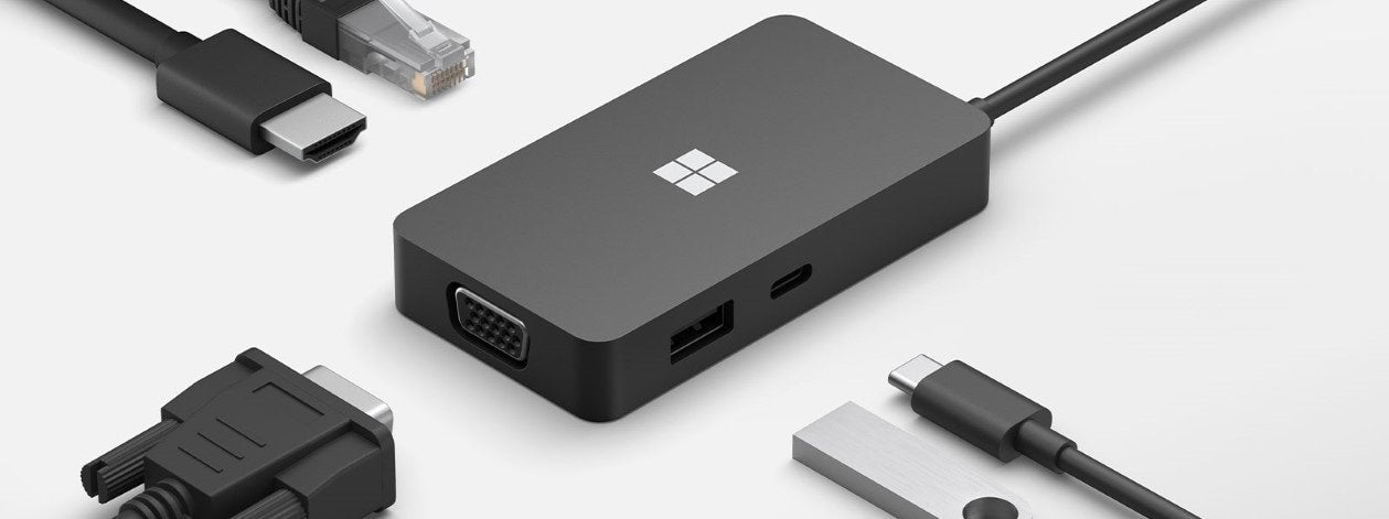 EAN 0889842635065 - Microsoft 1E4-00002 base para portátil y replicador de puertos Negro imagen 2