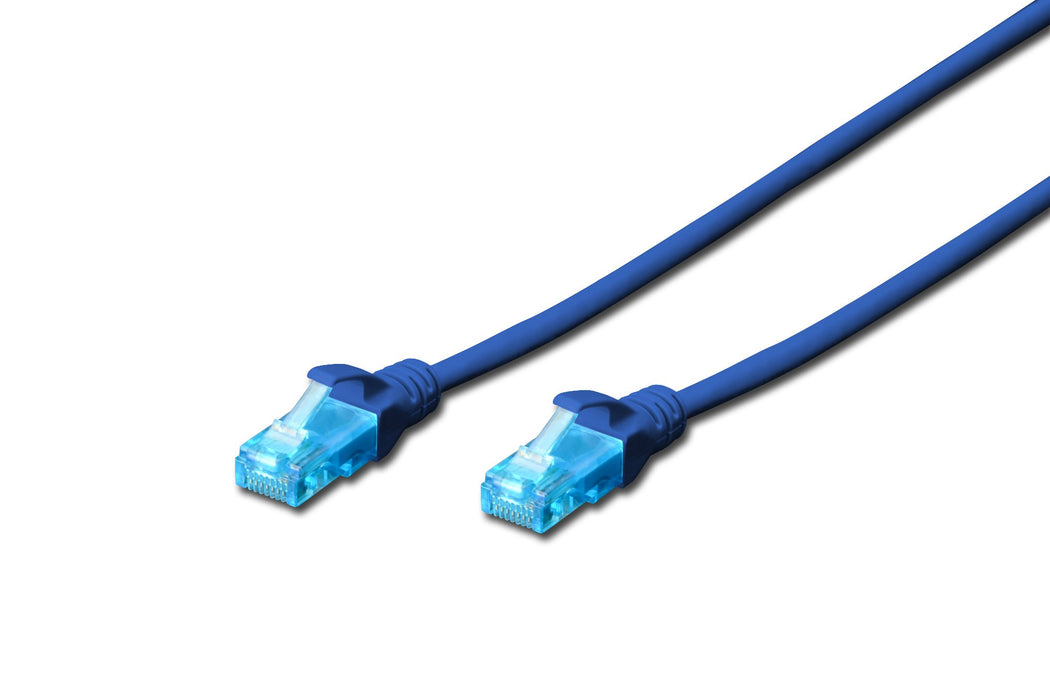 EAN 4016032198680 - Digitus DK-1512-005/B cable de red Azul 0,5 m Cat5e U/UTP (UTP) imagen 1