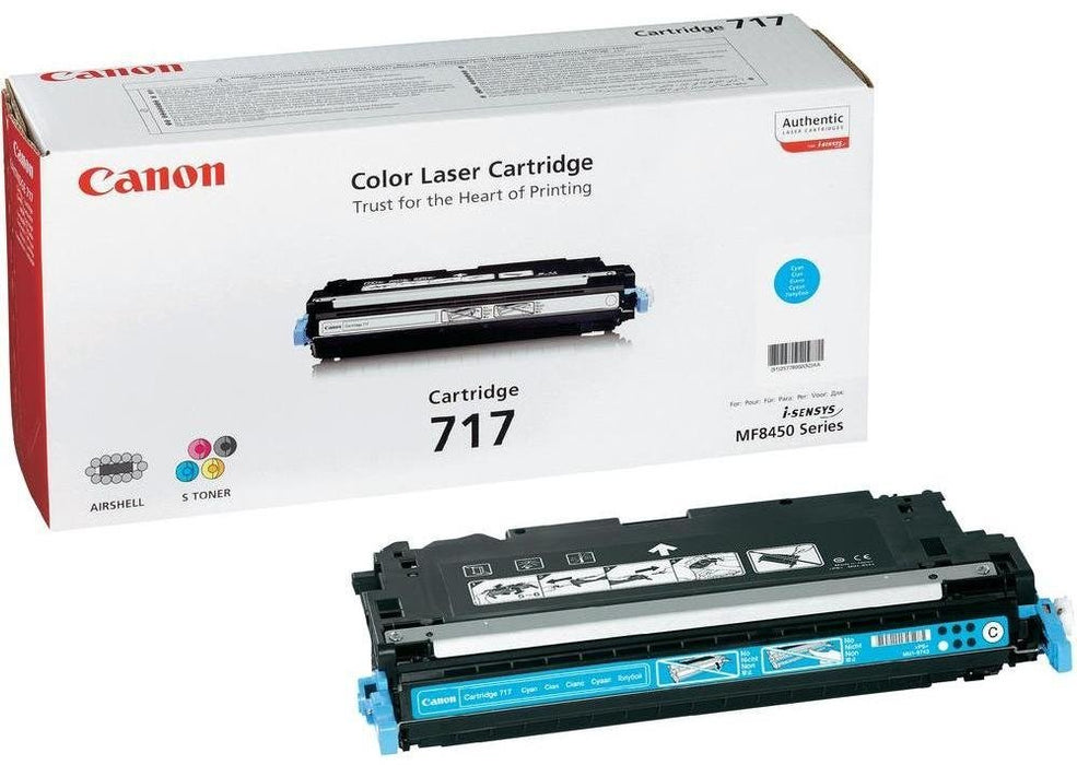 EAN 4960999571454 - Canon 717 cartucho de tóner 1 pieza(s) Original Cian imagen 1