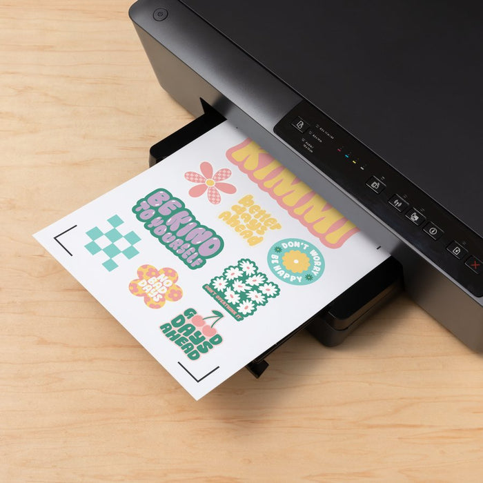 EAN 0093573915147 - Cricut Printable Sticker Lámina de vinilo de transferencia térmica Vinilo de termotransferencia liso 8 ho imagen 4