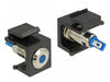 EAN 4043619864614 - DeLOCK 86461 conector Keystone LED Negro, Azul, Acero inoxidable imagen 1