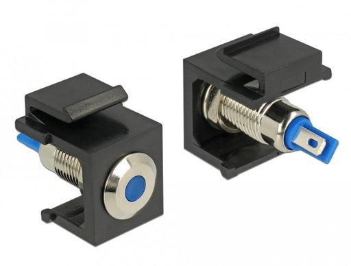 EAN 4043619864614 - DeLOCK 86461 conector Keystone LED Negro, Azul, Acero inoxidable imagen 1