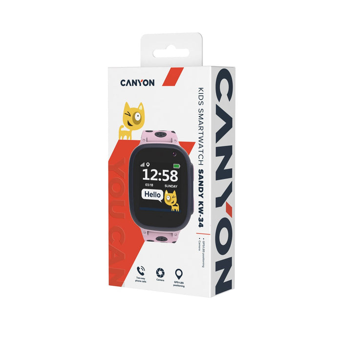 EAN 5291485008000 - Canyon Sandy 3,66 cm (1.44") LCD 40.3 mm Digital 128 x 128 Pixeles Pantalla táctil Gris, Rosa imagen 6