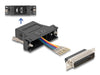 EAN 4043619670925 - DeLOCK 67092 cambiador de género para cable D-Sub 25 RJ12 Negro imagen 1