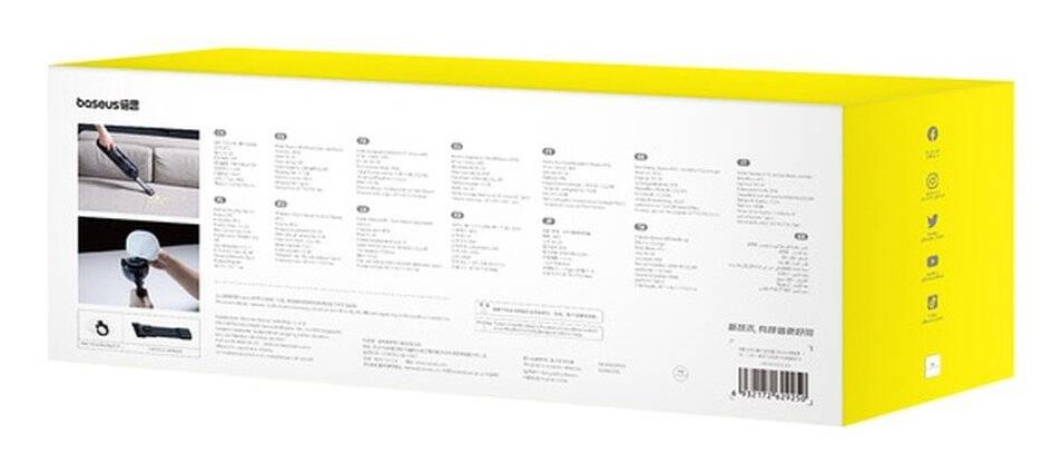 EAN 6932172629250 - Baseus AP01 aspiradora de mano Negro Sin bolsa imagen 8
