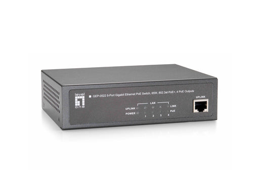 EAN 4015867195895 - LevelOne GEP-0522 switch Gigabit Ethernet (10/100/1000) Energía sobre Ethernet (PoE) Gris imagen 1