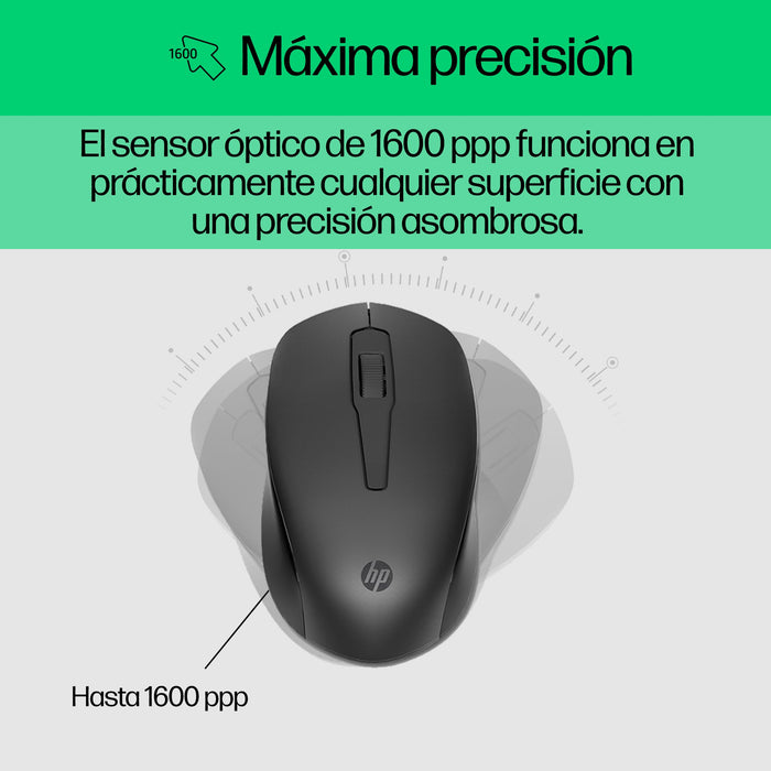 EAN 0197029648860 - HP 300 Wireless Mouse and Keyboard Combination teclado Ratón incluido Universal RF inalámbrico Negro imagen 4