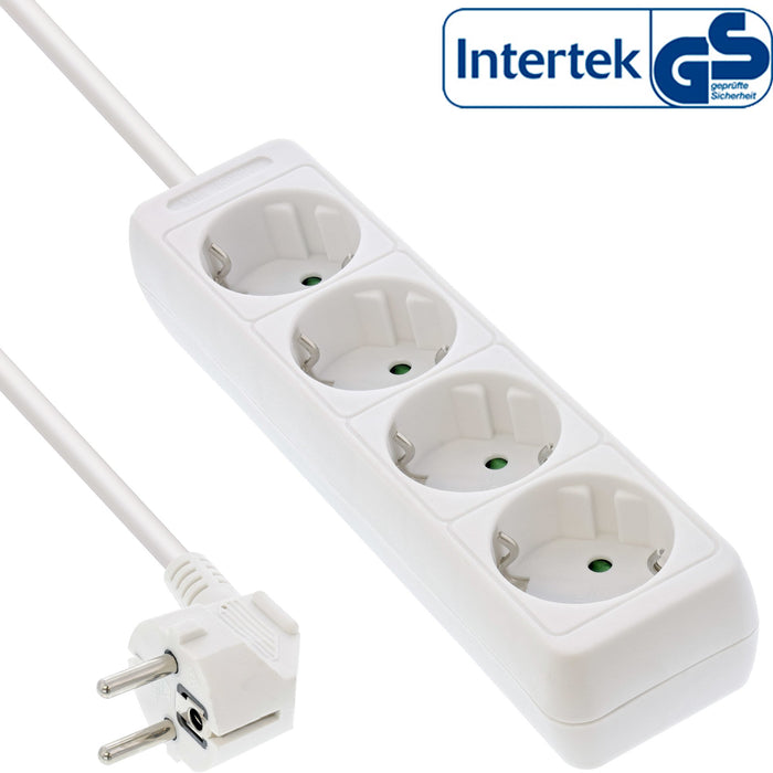 EAN 4043718297863 - InLine 16443F base múltiple 3 m 4 salidas AC Interior Blanco imagen 1