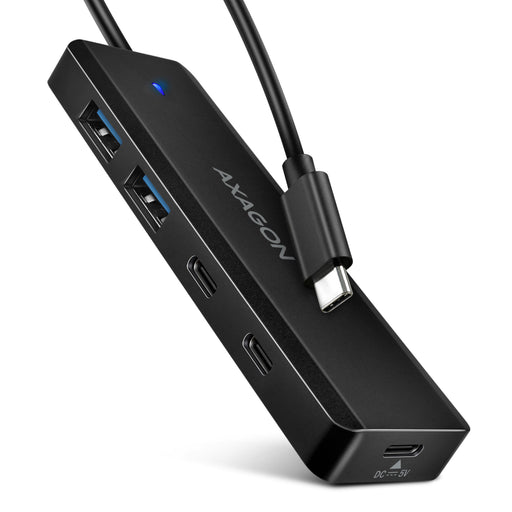 EAN 8595247909510 - Axagon HUE-C2C hub de interfaz USB 3.2 Gen 1 (3.1 Gen 1) Type-C 5000 Mbit/s Negro imagen 1