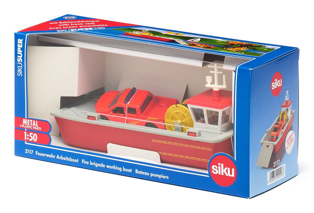 EAN 4006874021178 - Siku Fire Brigade working boat Maqueta de embarcación de la brigada contra incendios Previamente montado  imagen 8