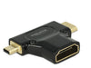 EAN 4043619656660 - DeLOCK HDMI-A/HDMI Mini-C+ Micro-D, F/M+M Mini-HDMI + Micro-HDMI Negro imagen 1