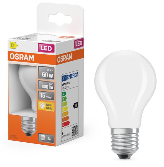 EAN 4099854467738 - Osram 4099854467738 lámpara LED Blanco cálido 2700 K 5,9 W E27 D imagen 5