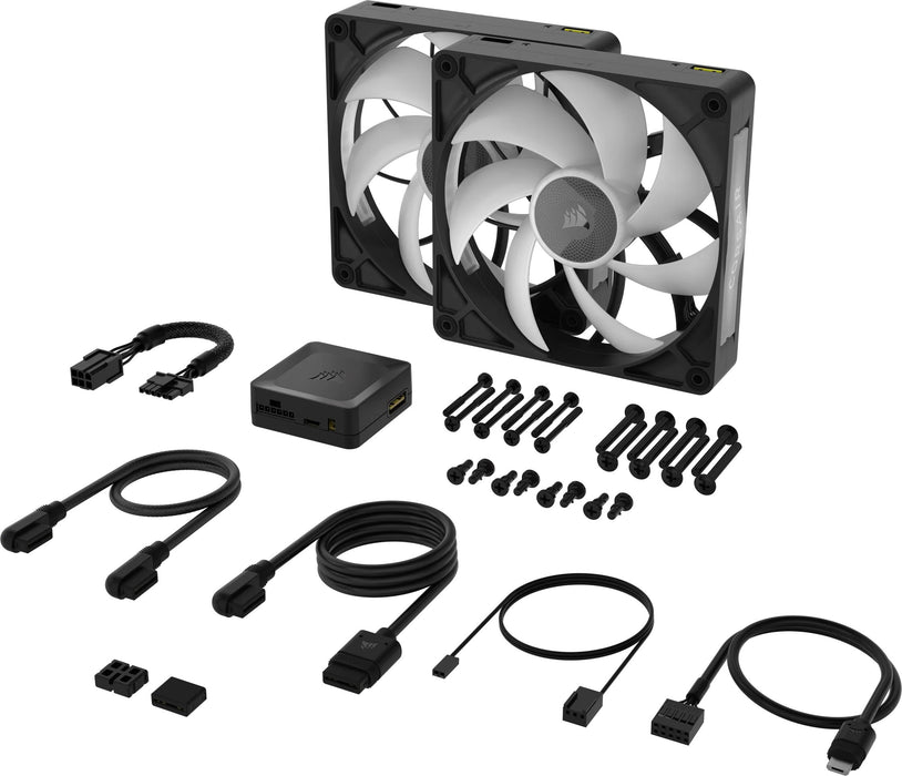 EAN 0840006682998 - Corsair iCUE LINK RX140 MAX RGB Carcasa del ordenador Ventilador 14 cm Negro 2 pieza(s) imagen 3