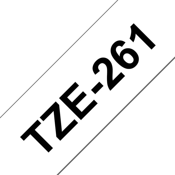 EAN 4977766685528 - Brother TZE-261 cinta para impresora de etiquetas Negro sobre blanco TZ imagen 1