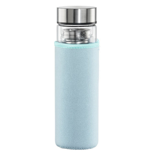EAN 4047443490636 - Hama 00181598 bidón de agua Uso diario Vidrio de borosilicato, Silicona Azul, Transparente imagen 1