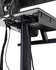 EAN 698833015898 - Ergotron WorkFit-C, Dual Sit-Stand Negro, Gris Panel plano Carro multimedia imagen 2