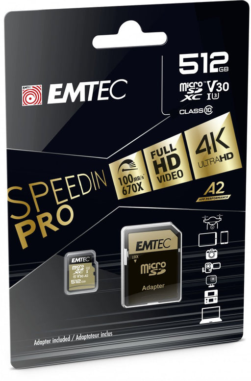 EAN 3126170173843 - Emtec ECMSDM512GXC10SP memoria flash 512 GB MicroSDXC UHS-I Clase 10 imagen 2