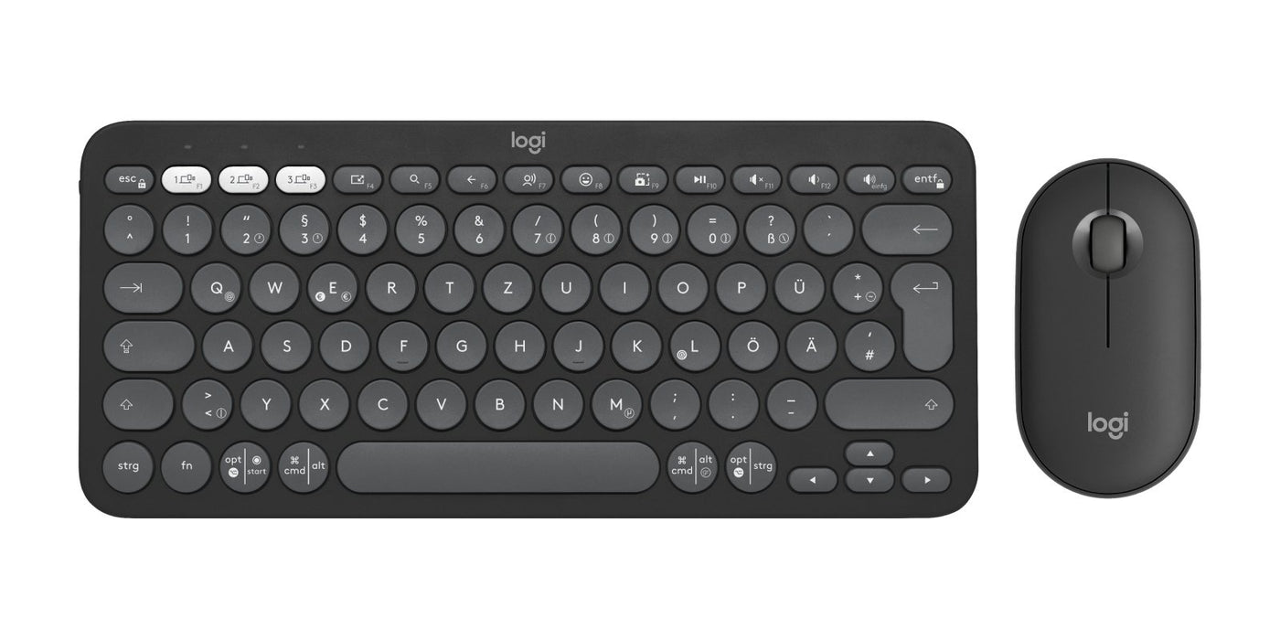 EAN 5099206115811 - Logitech 920-012203 teclado Ratón incluido Universal RF Wireless + Bluetooth QWERTZ Alemán Grafito imagen 5