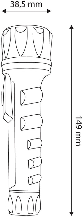 EAN 5999097901725 - Entac EFL-2AA-PL linterna Negro Linterna de mano LED imagen 5