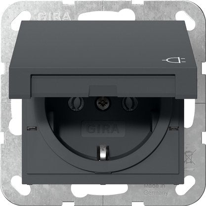 EAN 4010337094098 - GIRA System 55 toma de corriente Schuko Antracita imagen 1