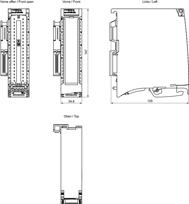 EAN 4025515079514 - Siemens 6ES7531-7KF00-0AB0 6ES75317KF000AB0 SPS-Eingangskarte imagen 4