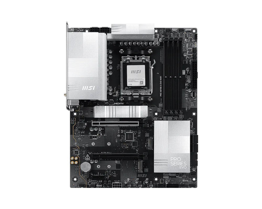 EAN 4711377412230 - MSI PRO X870E-S EVO WIFI placa base AMD X870E Zócalo AM5 ATX imagen 1
