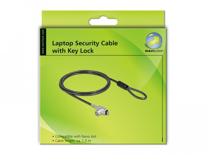 EAN 4043619206919 - DeLOCK 20691 cable antirrobo Negro, Plata 1,5 m imagen 4