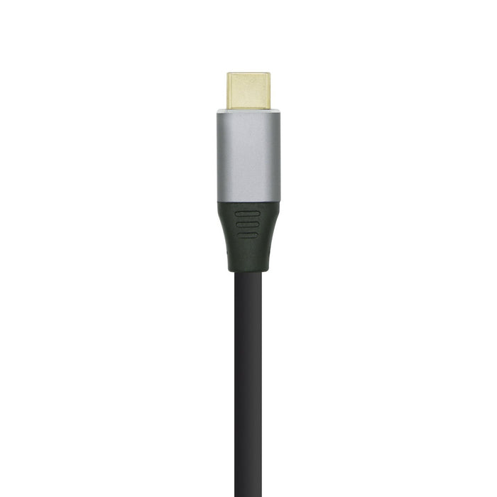 EAN 8436574704310 - AISENS A109-0392 adaptador de cable de vídeo 0,8 m HDMI tipo A (Estándar) USB Tipo C Aluminio, Negro imagen 3