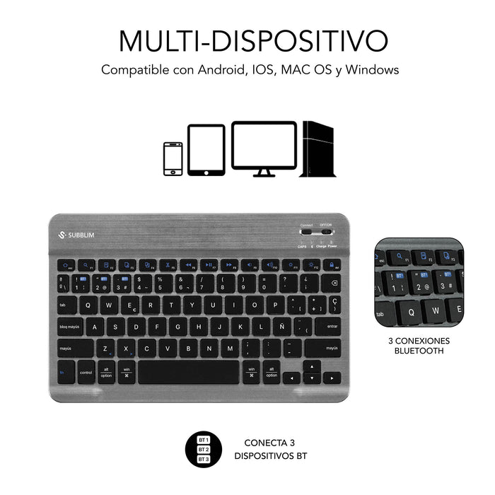 EAN 8436586743772 - SUBBLIM SUBKT3-BTS070 funda para tablet 27,9 cm (11") Libro Negro imagen 4
