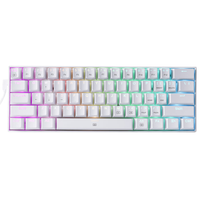 EAN 6950376772244 - REDRAGON K630W-RGB teclado Juego USB QWERTY Inglés Blanco imagen 1