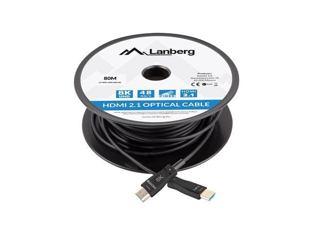EAN 5901969437560 - Lanberg CA-HDMI-30FB-0800-BK cable HDMI 80 m HDMI tipo A (Estándar) Negro imagen 3