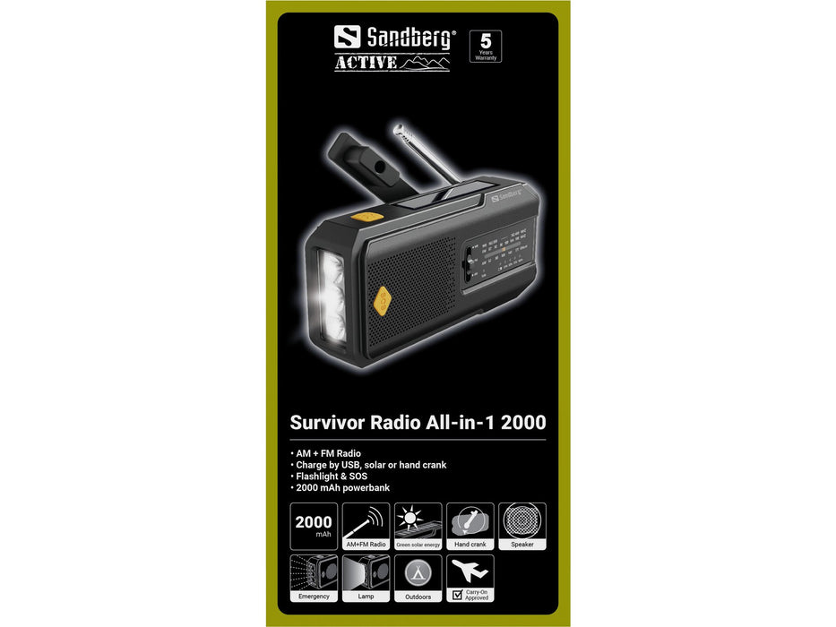 EAN 5705730421044 - Sandberg 421-04 radio Portátil Negro imagen 10