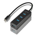 EAN 8595247903686 - Axagon HUE-S2C hub de interfaz USB 3.2 Gen 1 (3.1 Gen 1) Type-A 5000 Mbit/s Negro imagen 1