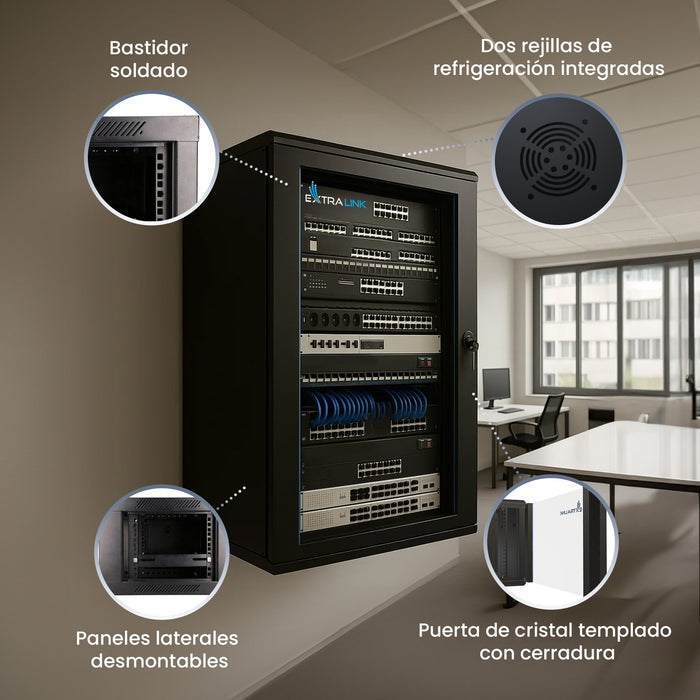 EAN 5902560367263 - Extralink EX.7263 armario rack Bastidor de pared imagen 11