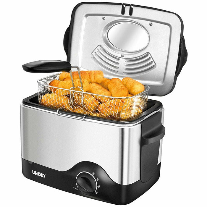 EAN 4011689586156 - Unold 58615 freidora Sencillo Independiente 1200 W Negro, Acero inoxidable imagen 2