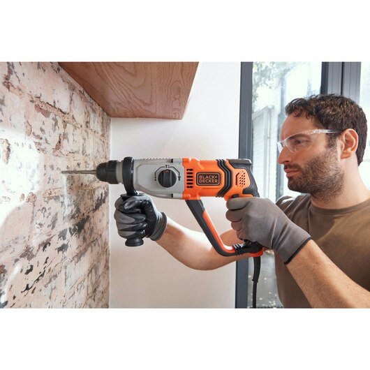 EAN 5035048730485 - Black & Decker BEHS02K-QS taladro 1200 RPM SDS Plus Gris, Naranja imagen 7