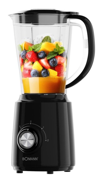 EAN 4004470180626 - Bomann UM 6091 CB 1,5 L Batidora de vaso 500 W Negro imagen 1