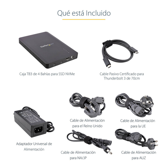 EAN 0065030886406 - StarTech.com M2E4BTB3 caja para disco duro externo Caja externa para unidad de estado sólido (SSD) Negro imagen 14