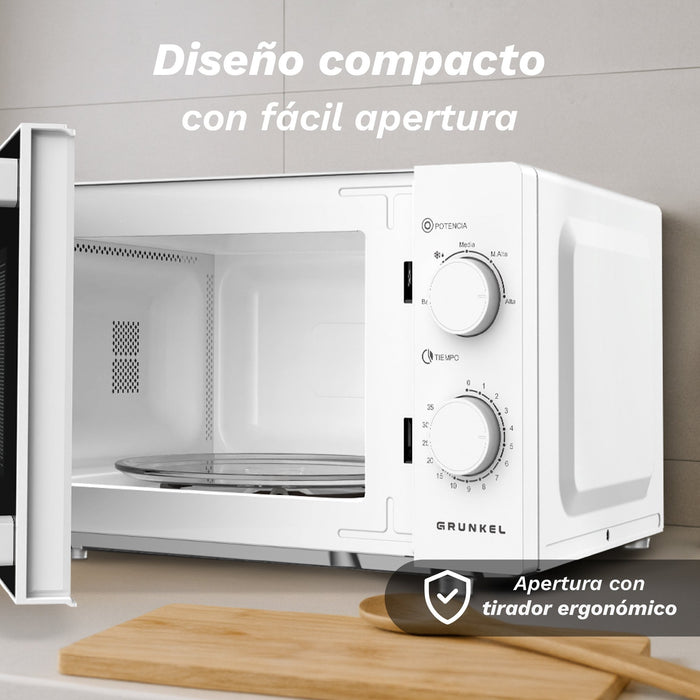 EAN 8426156019154 - Grunkel MW-25EASY microondas Blanco Solo microondas Encimera 25 L 850 W imagen 4