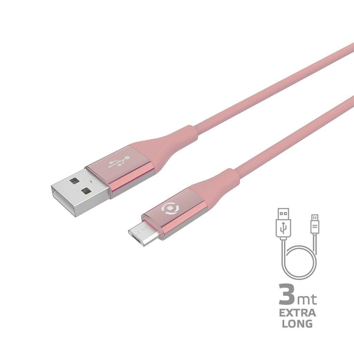 EAN 8021735747505 - Celly USBMICROCOL3MPK cable USB 3 m USB A Micro-USB B Rosa imagen 1