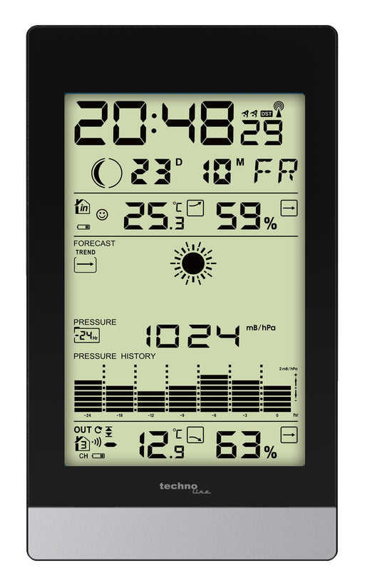 EAN 4029665290508 - Technoline WS 9050 estación meteorológica digital Negro, Plata imagen 1