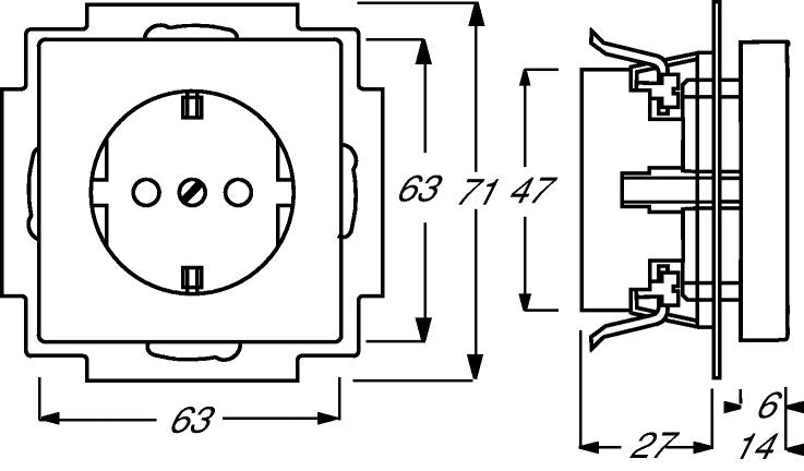 EAN 4011395056189 - Busch-Jaeger 2013-0-5265 toma de corriente CEE 7/3 Negro imagen 2