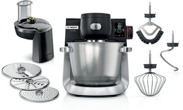 EAN 4242005424726 - Bosch Serie 6 MUMS6ZS13D robot de cocina 1600 W 5,5 L Negro, Acero inoxidable Balanza integrada imagen 1