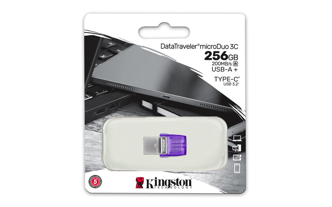 EAN 0740617328110 - Kingston Technology DataTraveler microDuo 3C unidad flash USB USB Type-A / USB Type-C 3.2 Gen 1 (3.1 Gen  imagen 5