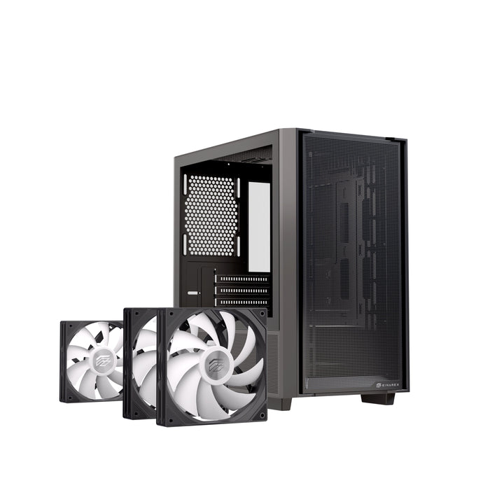 EAN 6977277360400 - Einarex EXCS-PM-150R-B carcasa de ordenador Midi Tower Negro imagen 3