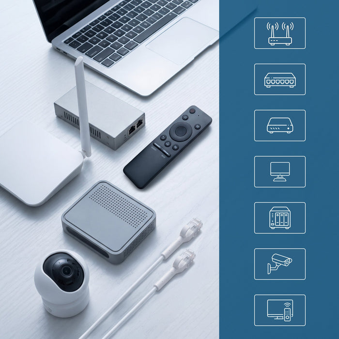 EAN 5906168638909 - Extralink Kat.6 U/FTP 0.5m 1Gbps Biały | Patchcord LAN | Miedź Kabel sieciowy skrętka, łamana końcówka (E imagen 11