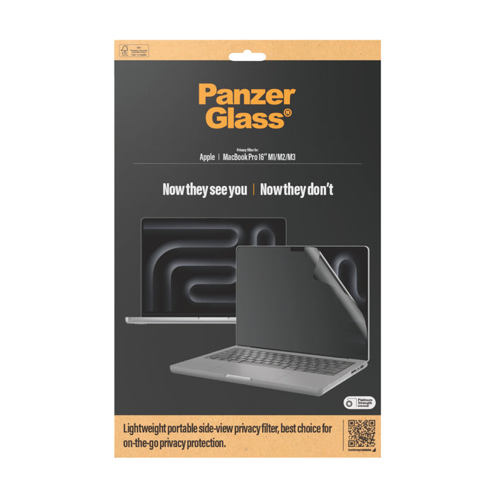 EAN 5711724005404 - PanzerGlass ® Privacy Filter MacBook Pro 16" | M1 | M2 | M3 | M4 Protector de pantalla Apple 1 pieza(s) imagen 3